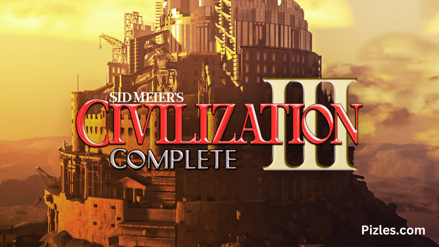 Title image for the game "Civilization Complete," featuring iconic elements of strategy and world-building.