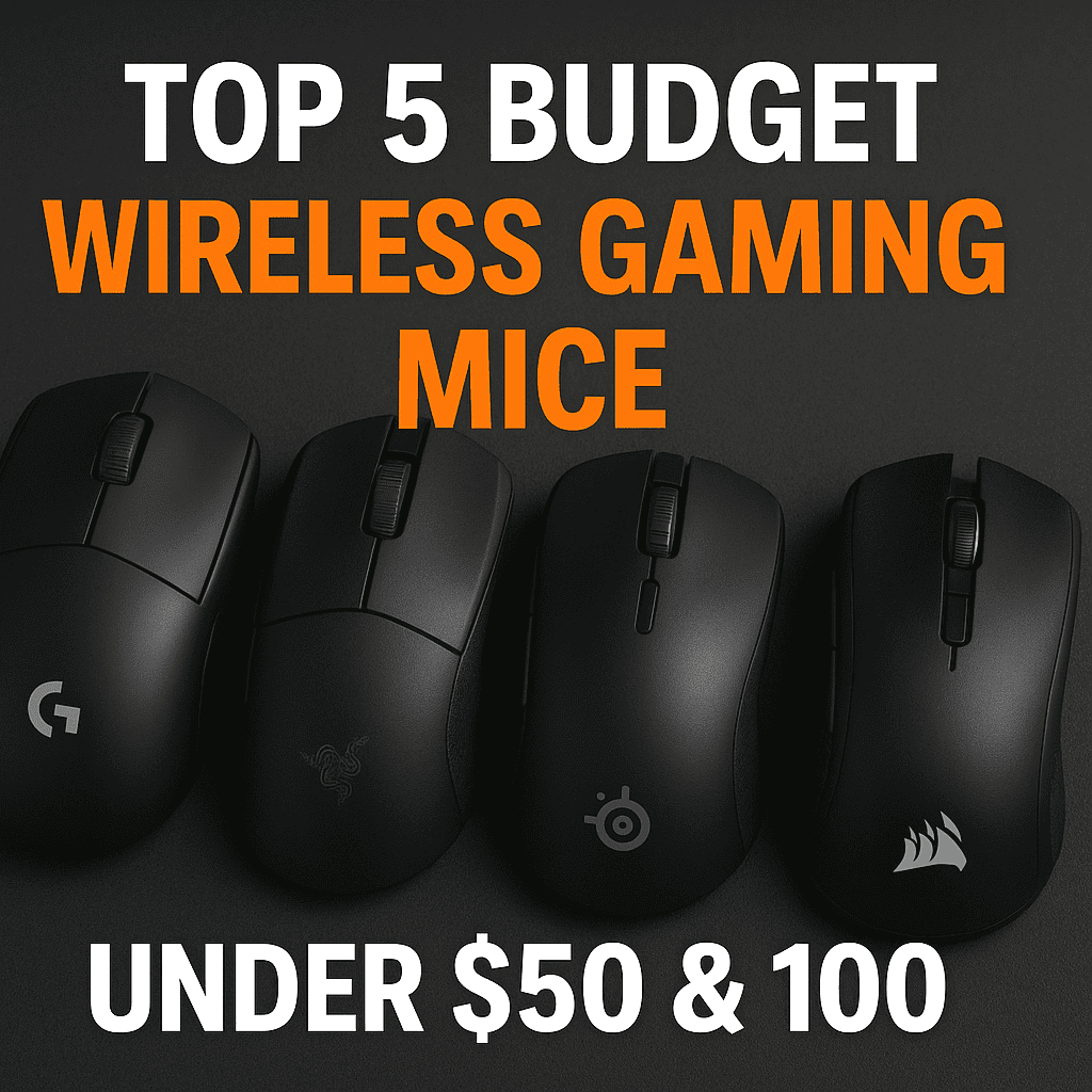 You are currently viewing Top 5 Budget Wireless Gaming Mice Under $50 & $100