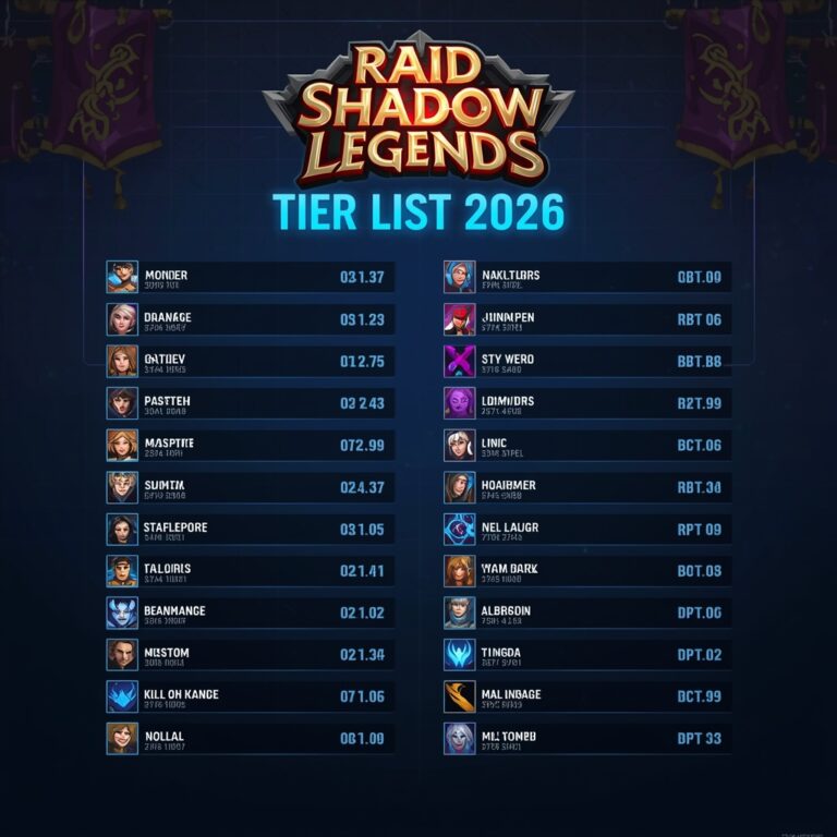 raid shadow legends tier list