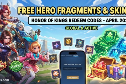 latest active Honor of Kings redeem codes