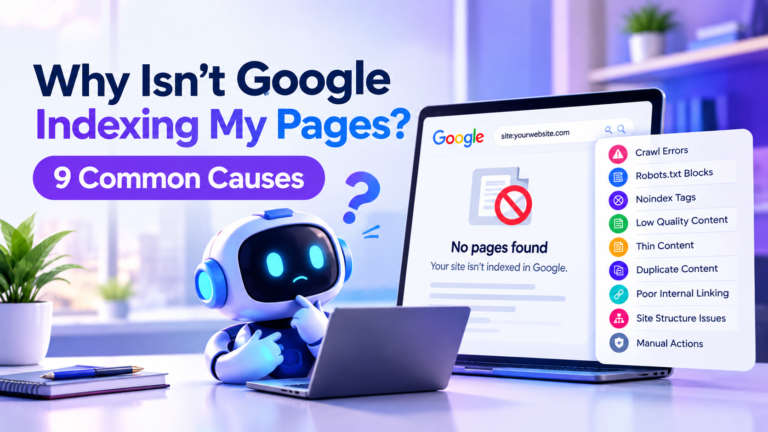 google not indexing my site